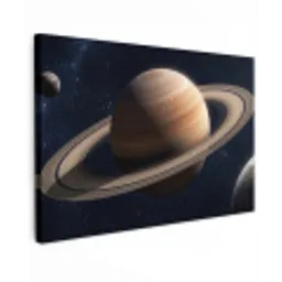 Planeten - Saturnus - Ruimte canvas 2cm klein -z3d
