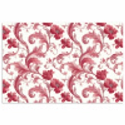 Barok - Patroon - Rood poster papier klein 62 -3d