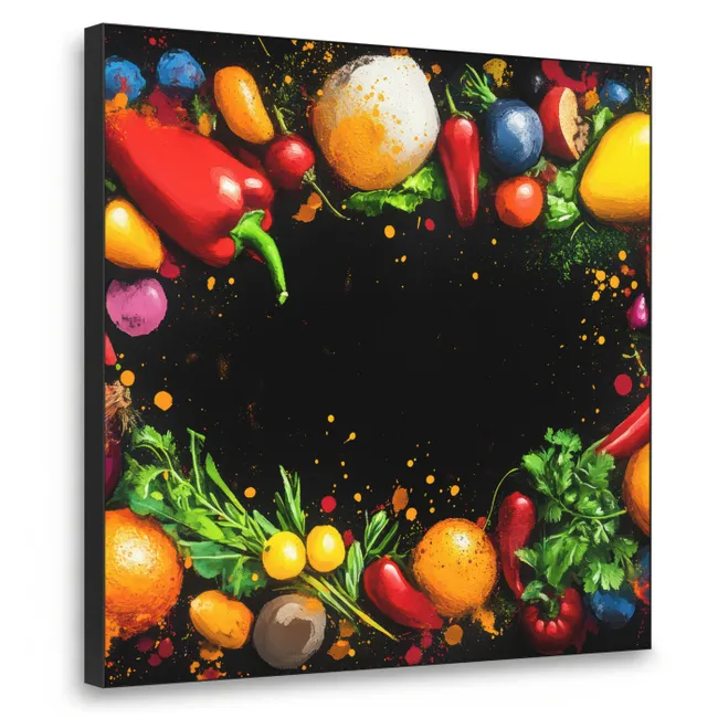 Art Frame - Groente - Graffiti - Kleurrijk - Koken - Abstract - Bestel ...
