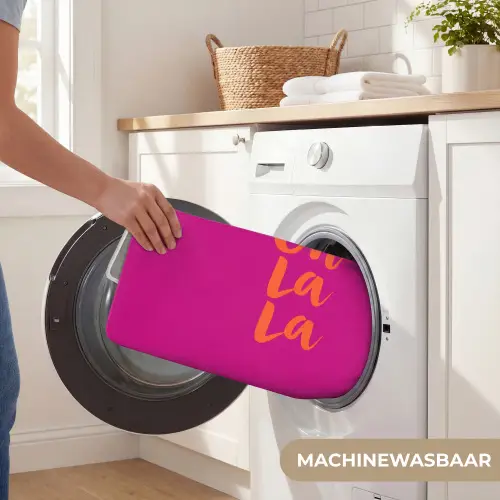 Oh la la - Roze - Oranje - Minimalistisch Badmat klein -USP_WasbaarNL