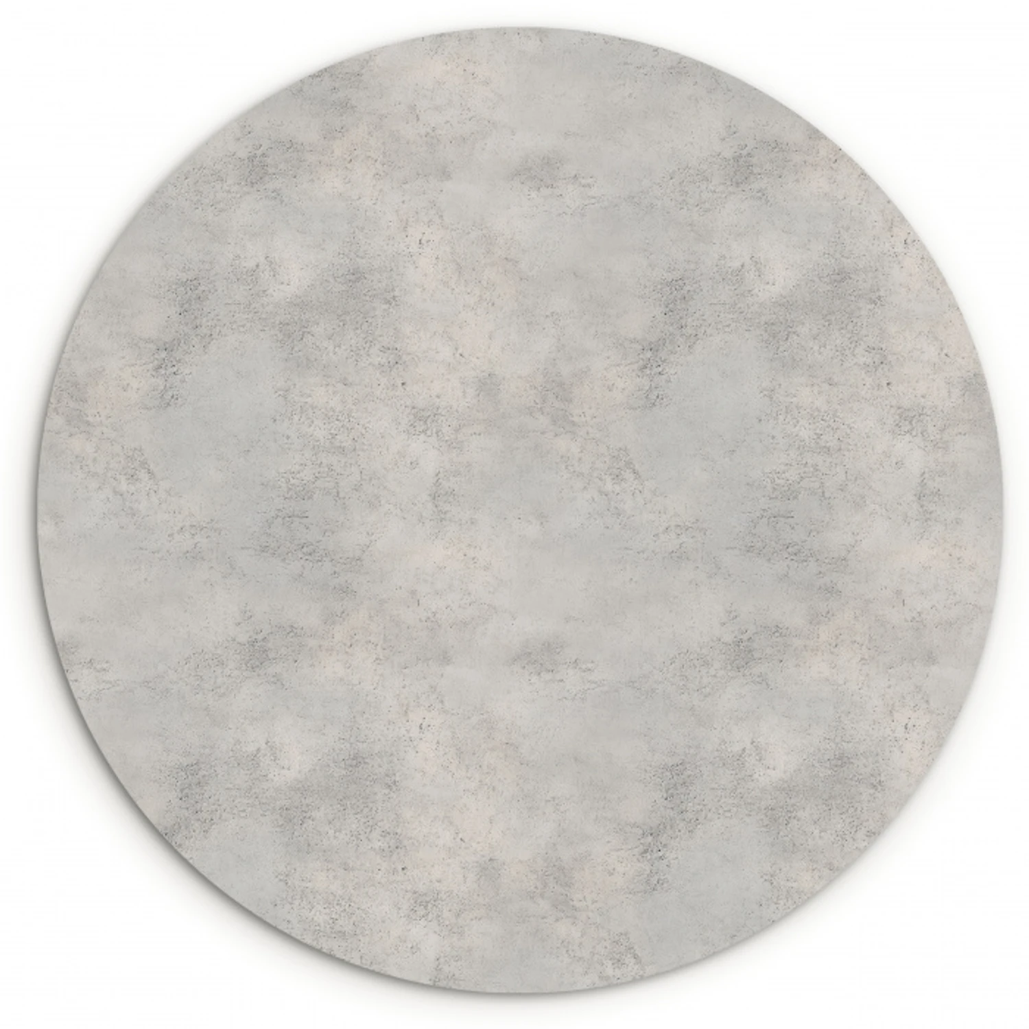 Grijs - Beton - Industrieel Wandcirkel kunststof plaat 5mm dik klein 188 -3d