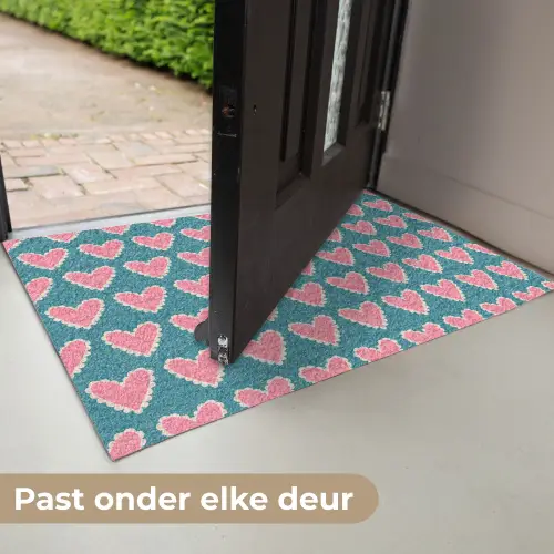 Retro - Hartjes - Patroon Deurmat klein 898 -USP_NL