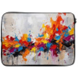 Abstract - Schilderij - Kleurrijk - Dynamisch laptophoes neopreen klein -zkaufland3dotto