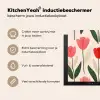 Tulpen - Modern - Roze Inductie beschermer vinyl 3mm middel -sfeer2