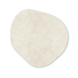Crème - Egaal - Beton Wandcirkel Organisch Forex 3mm klein 629 -3d