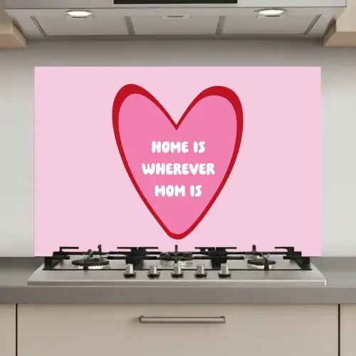 Quote - Moeder - Roze keuken achterwand spatscherm klein -3d_website