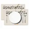 Spaghetti - tomatensaus - Parmezaanse kaas Placemat vinyl groot -zzsfeer2_Kitchenyeah-website