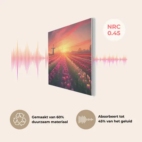 Windmolen - Zonsondergang - Landschap PET vilt klein -USP_NL