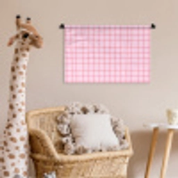 Raster - Patroon - Roze Wandkleed katoen klein 269 -wsfeer5_kind