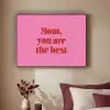 Moeder - Boodschap -Roze Textielframe zwart klein -sfeer1