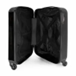 Zwarte kat met felle ogen NBS - Handbagage koffer - Unisex middel -binnenkant