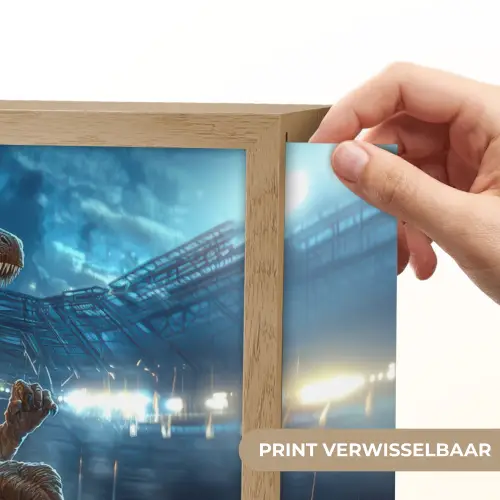 T-Rex - Voetbal - Stadion Light Box met batterij (Wandlamp kind) middel -USP_websiteprintNL