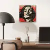 Graffiti - Vrouw - Rood - Street art - Banksy plexiglas 5mm klein -sfeer6