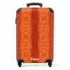 oranje slangenhuid met symmetrische schubstructuur NBS - Handbagage koffer - Volwassenen Unisex middel -productfoto_recht