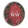 Kerst - Quote - Rood - Kerstballen Akoestische PET Vilt - Rond klein -3d