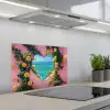 Hart - Zee - Muur keuken achterwand spatscherm klein -3d_schuin