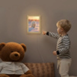 Ijsbeer - Sneeuw - Zonsopgang Light Box met kabel klein -sfeer4a_kind