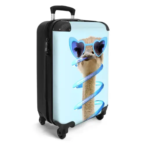 Sierk Struisvogel Blauw Koffer - NBS - Handbagage middel -productfoto_3d