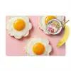 Eieren - Bloem - Roze Placemat vinyl groot -zzzproduct_Kitchenyeah-website