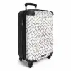 Zigzag penseelstreken in grijs NBS - Handbagage koffer - Kinderen Unisex middel -productfoto_3d