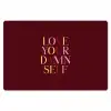 Love your damn self - Kleurrijk - Bordeaux Placemat vinyl groot -zzsfeer1_Kitchenyeah-website