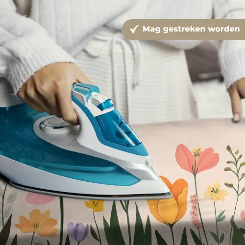 Pasteltinten - Bloemen - Illustratie Wandkleed katoen klein -sfeer9