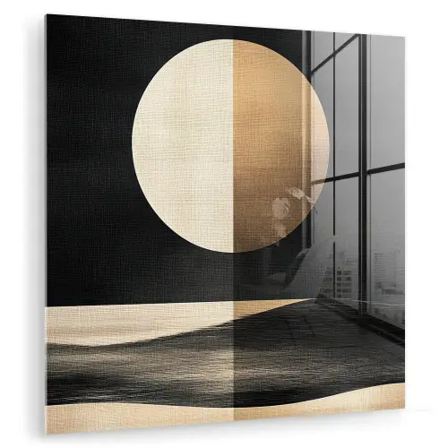 Maan - Cirkel - Goud plexiglas 5mm klein -zzzproduct_nieuw