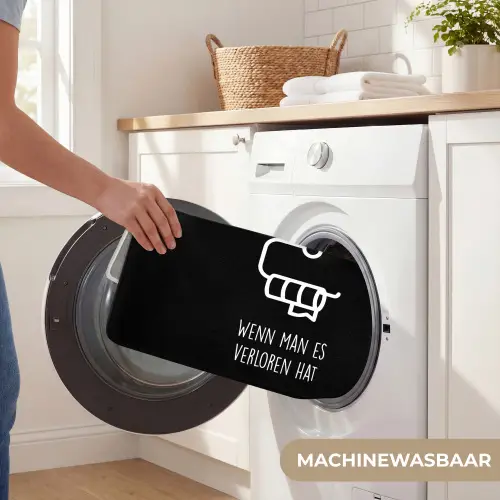 Quotes - WC papier - Zwart - Humor Badmat klein -USP_WasbaarNL