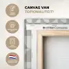 Lichtgrijs - Wit - Vierkant - Rond canvas 2cm xxl 828 -sfeer2
