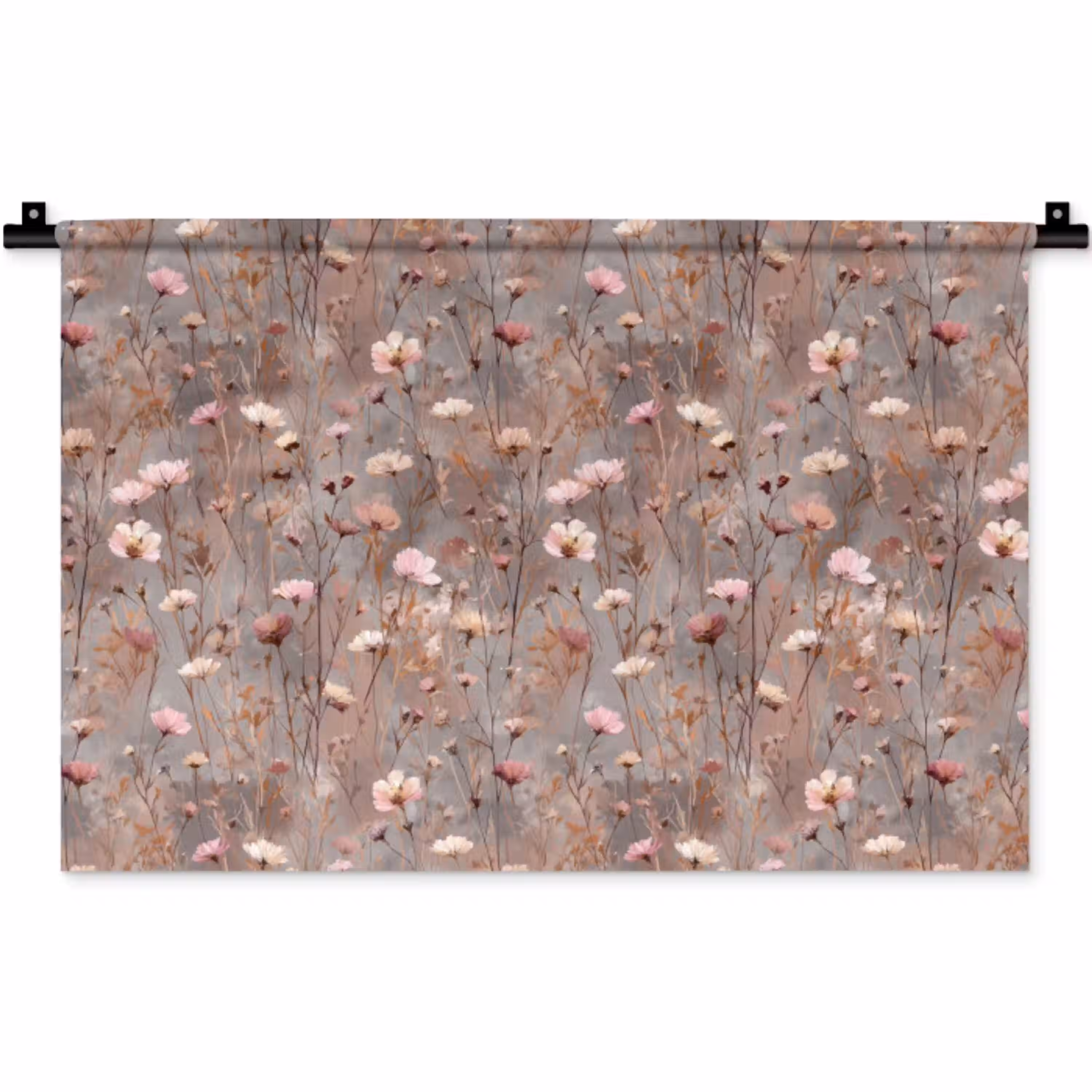 Bloemen - Wild - Pastel Wandkleed katoen klein 269 -zz3d