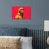 Zonnebril - Schedel - Jas - Rood poster papier klein -sfeer2