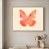Vlinder - Minimalistisch - Roze Textielframe zwart klein -sfeer2