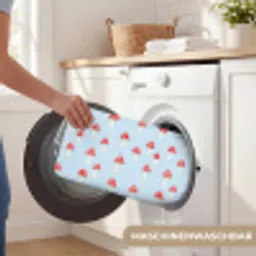 Paddenstoel -Sprookje - Blauw Badmat klein 997 -USP_WasbaarDE