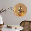 Goud - Disco - Glitter - Peer Wandcirkel behangsticker klein -sfeer3