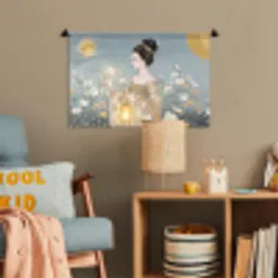 Aziatisch - Vrouw - Kimono Wandkleed katoen klein -wsfeer4_kind