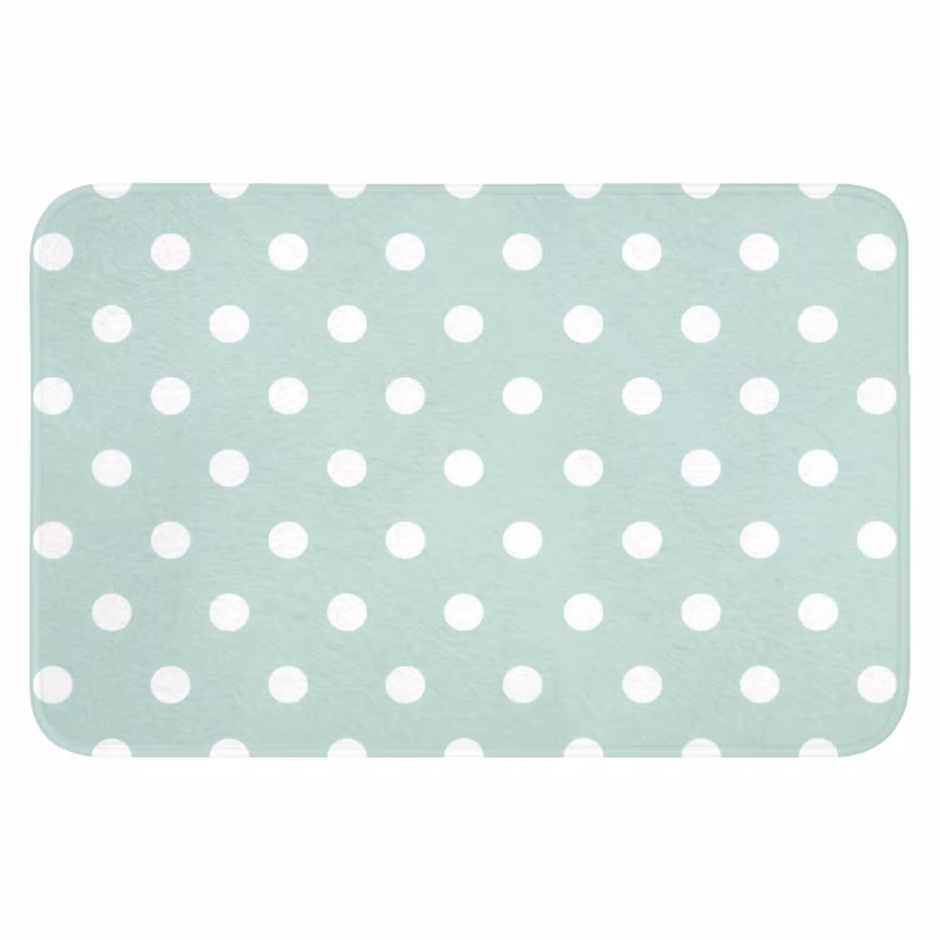 Klassiek - Polka - Groen Badmat klein 997 -3d