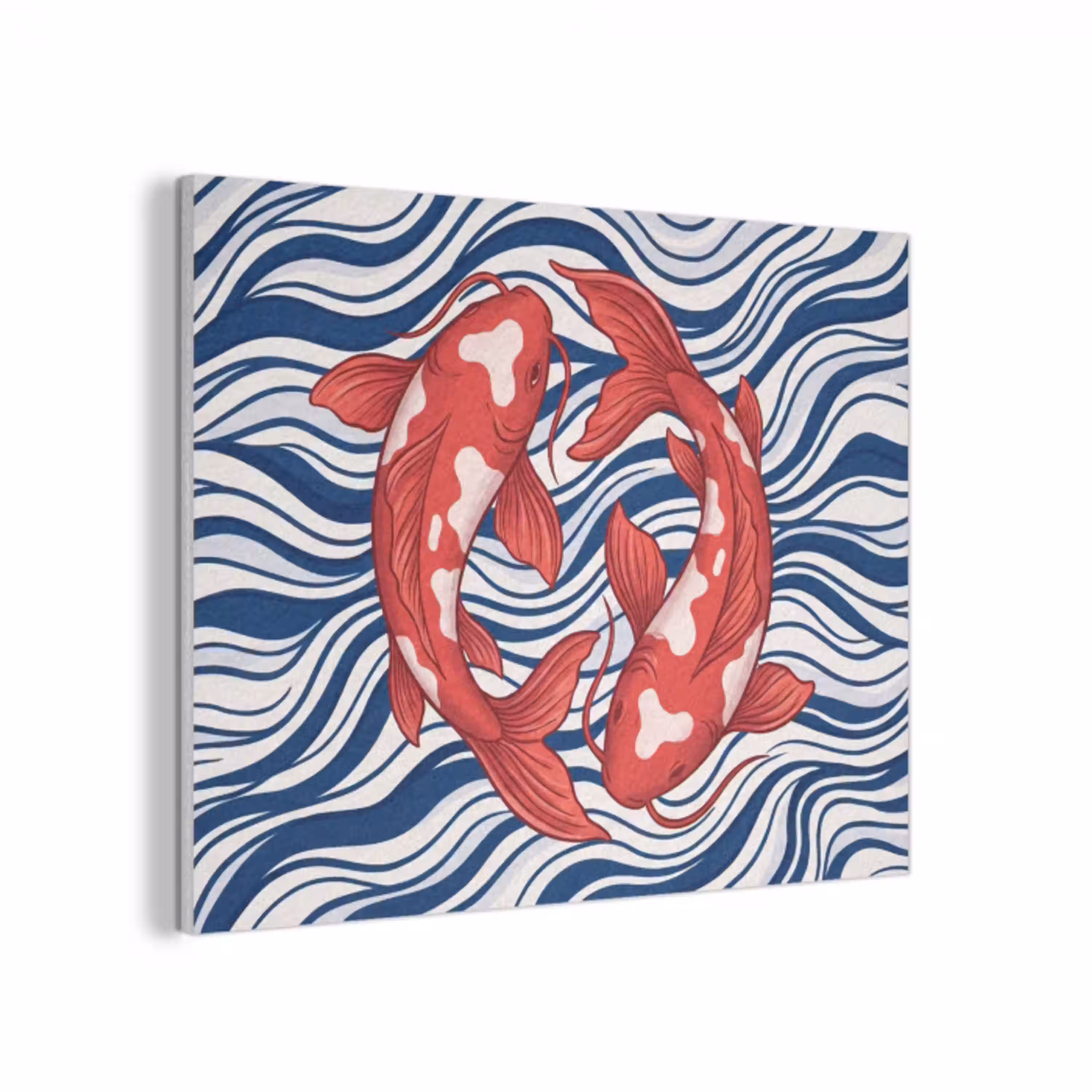Vis - Water - Natuur - Illustratie - Rood PET vilt klein -3d