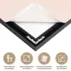 Christmas Season - Kerst - Kerstboom - Roze Textielframe zwart klein -USP_feed_closeupNL