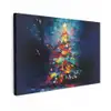 Kerstboom - Kerst - Abstract - Kleurrijk Tuinposter op houten frame 2 cm dik klein -3d