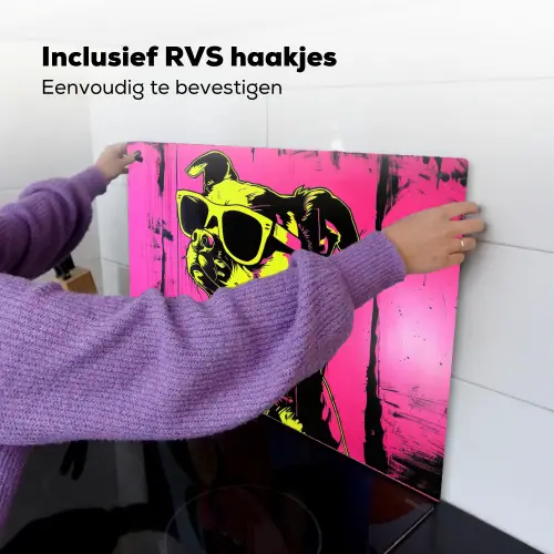 Hond - Zonnebril - Roze - Art Inductie beschemer met haakjes klein -ky-ophangen-nl