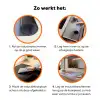 Bloemen - Paars - Overloop - Meeldraden Inductie beschermer vinyl 3mm klein -zzzzzzz-td-werking