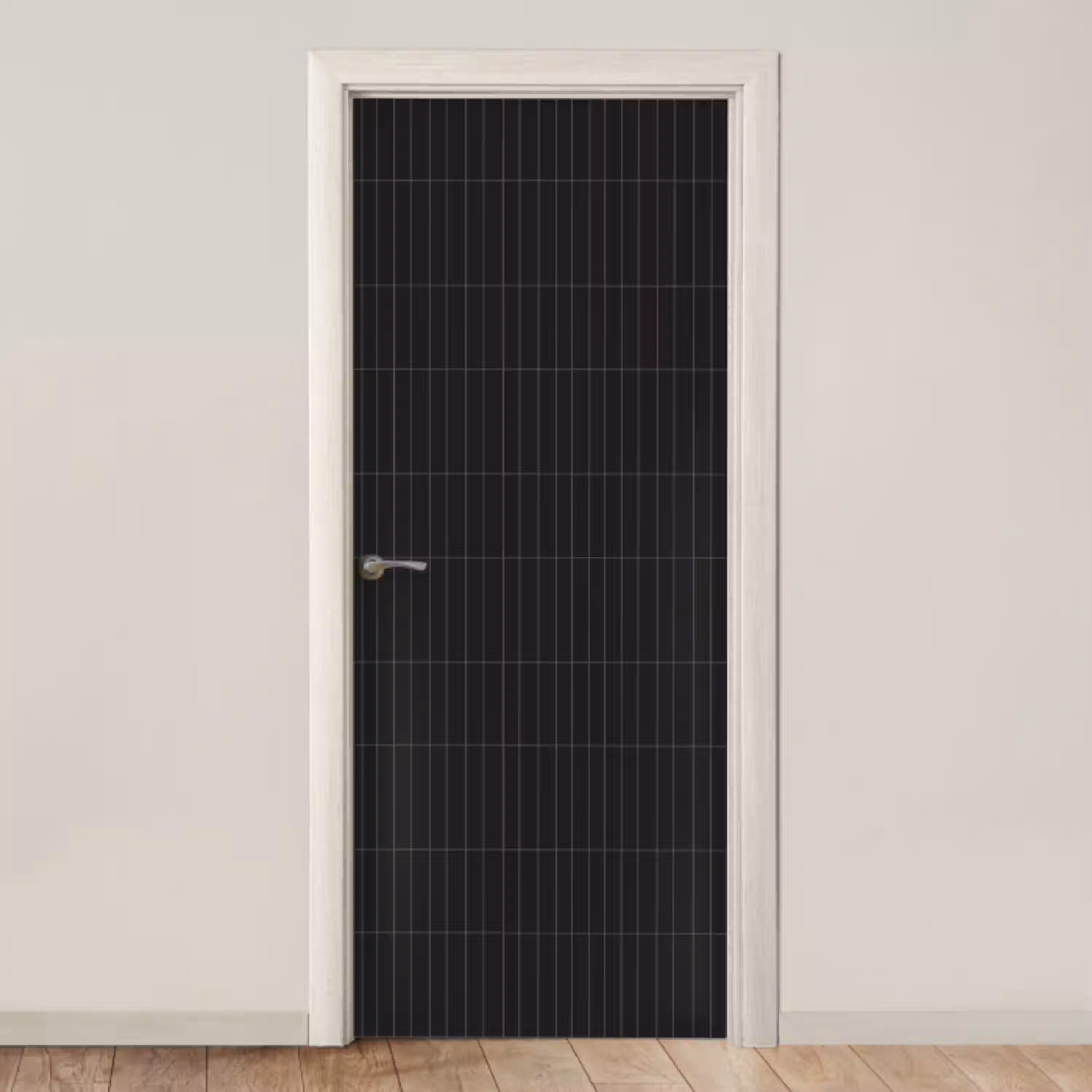 Verticaal - Wandtegel - Mat - Zwart deurposter klein 289 -3d_beige