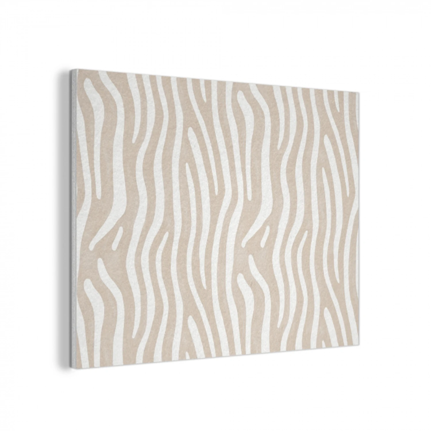 Abstract - Zebra - Beige PET vilt klein 837 -3d