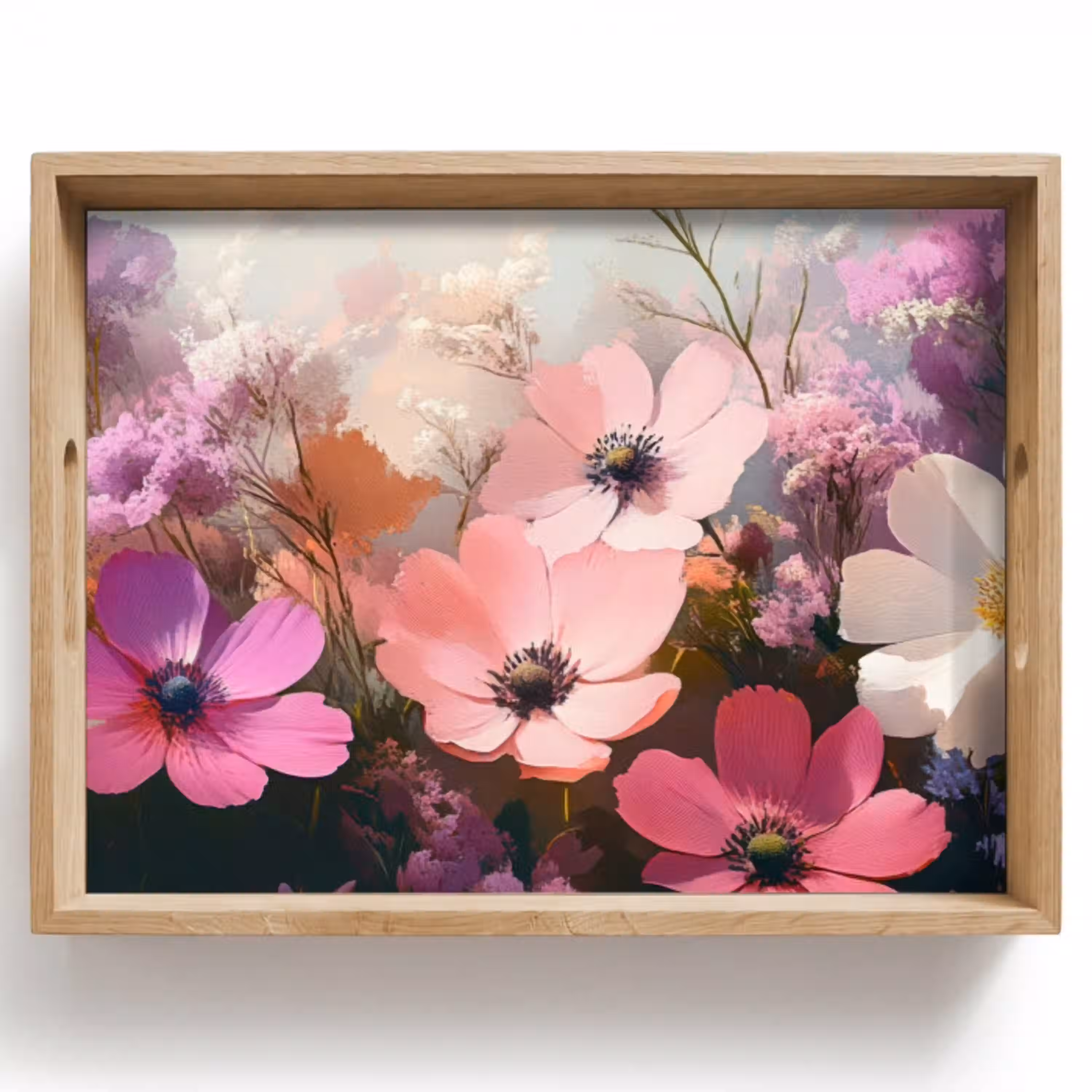Bloemen - Kleurrijk - Bloei Dienblad Rechthoek middel -z3d_shopping
