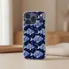 Vissen - Bloemen - Blauw Telefoonhoesje iPhone 17 Pro klein 878 -sfeer2