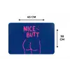 Brutaal - Grappig - Blauw Placemat vinyl groot -specs
