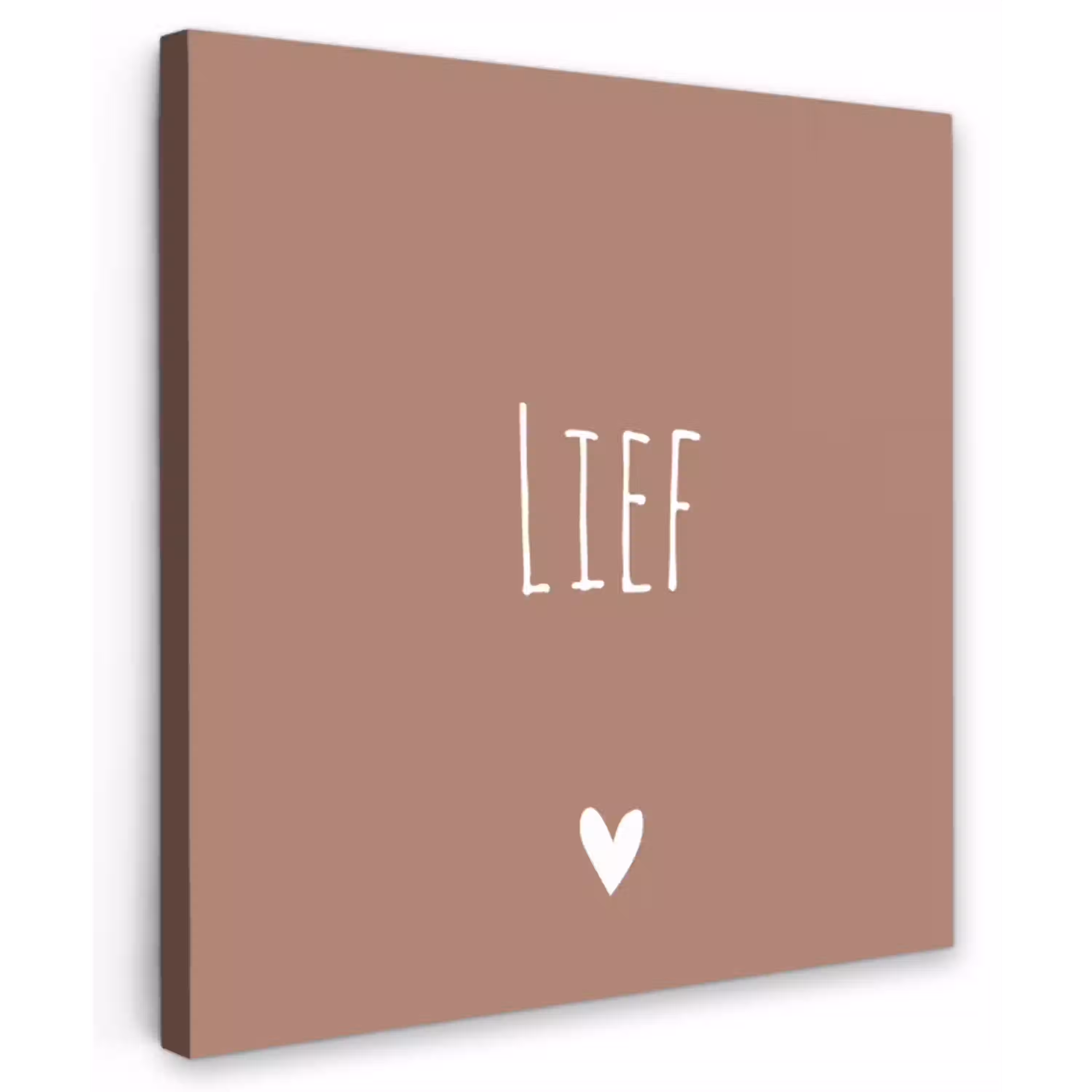 Spreuken - Lief - Quotes Tuinposter op houten frame 2 cm dik klein -3d