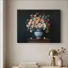 Hout - Vaas - Kleuren - Bloemen Textielframe - compleet frame klein -sfeer2