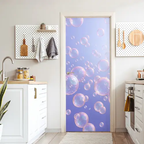 Pastel - Bubbels - Dromerig deurposter klein -sfeer5