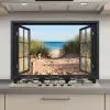 Doorkijk - Strand - Zee - Zand - Water - Helmgras - Duinen keuken achterwand spatscherm klein -3d_website
